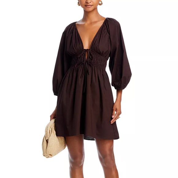 Leighton Poplin Mini Dress - Picture 1 of 6